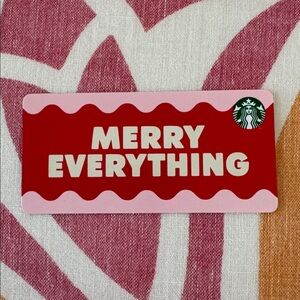 STARBUCKS $50 gift card